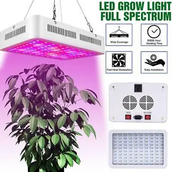 

600w LED Grow Light Full Spectrum with Bloom Veg Switch Herbs Foliage Plants