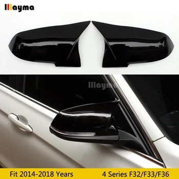 

F32 M Style Black Plastic Mirror cover For BMW 4 Series 420i 425i 428i 430i 440i 2013-2018 year F33 F36 Car rear mirror cap
