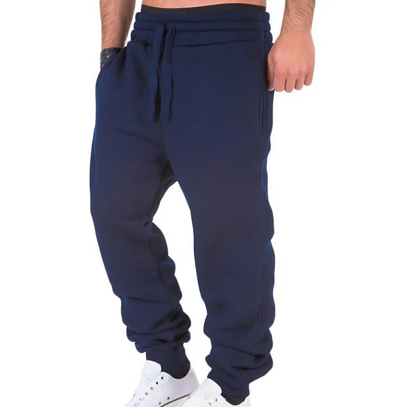 VERTVIE весенние мужские спортивные свободные штаны для бега с карманами, эластичные леггинсы на талии, повседневные брюки для бега, одноцветные спортивные штаны