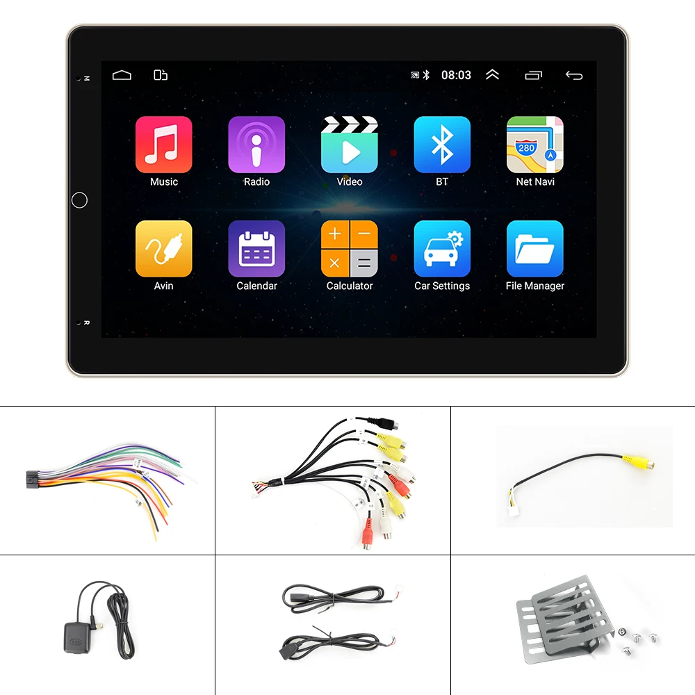 Eunavi 2 din Car Radio GPS Android Multimedia Player Universal autoradio Navigation For Volkswagen Nissan Hyundai Kia Toyota |