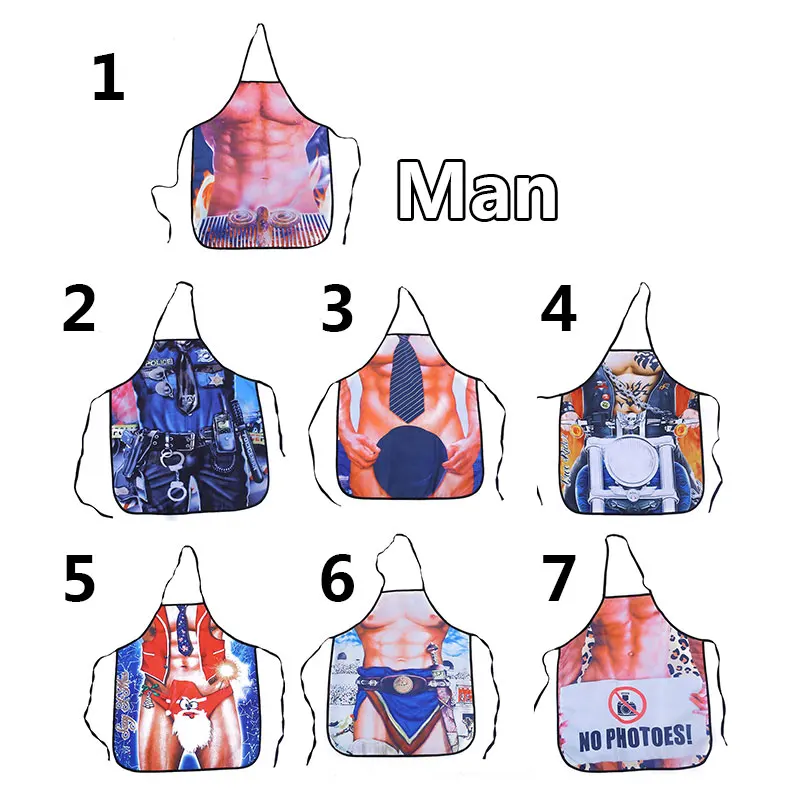 Aprons Polyester Home Colorful Cleaning Protection Men Kitchen Suppliy Funny Oilproof Waterproof Cooking