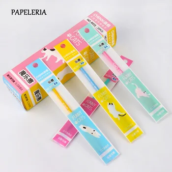 

20Pcs/Set Kawaii Cat Erasable Pen for School Office Signature Gel Pen Magic Erasable Pen Refill 0.5mm Blue Ink Rods Writing Tool