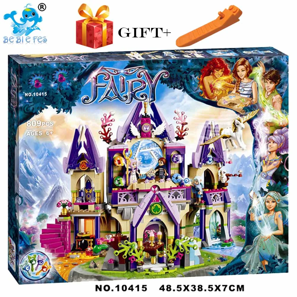 

2019 Compatible LegoING Elves 41708 Bela 809pcs Skyra's Mysterious Sky Castle Figure building blocks Bricks toys for children