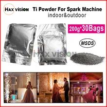 30 мешков Ti порошок 200 г/пакет материал для холодной свечи фонтан фейерверк машина в свадьбе MSDS порошок Сертификация