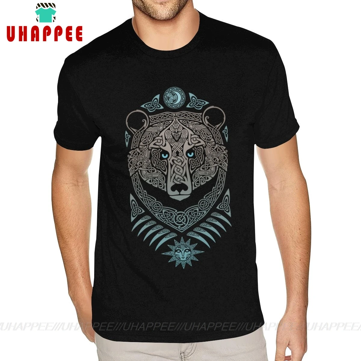 Мужские футболки с круглым вырезом Bear Forest Lord|Футболки| |