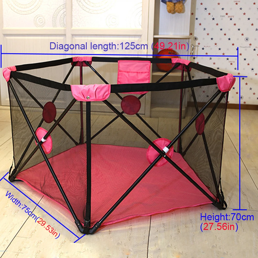 Складной детский манеж забор складной защитный барьер не требует инстраляции игры манеж детские палатки для новорожденных