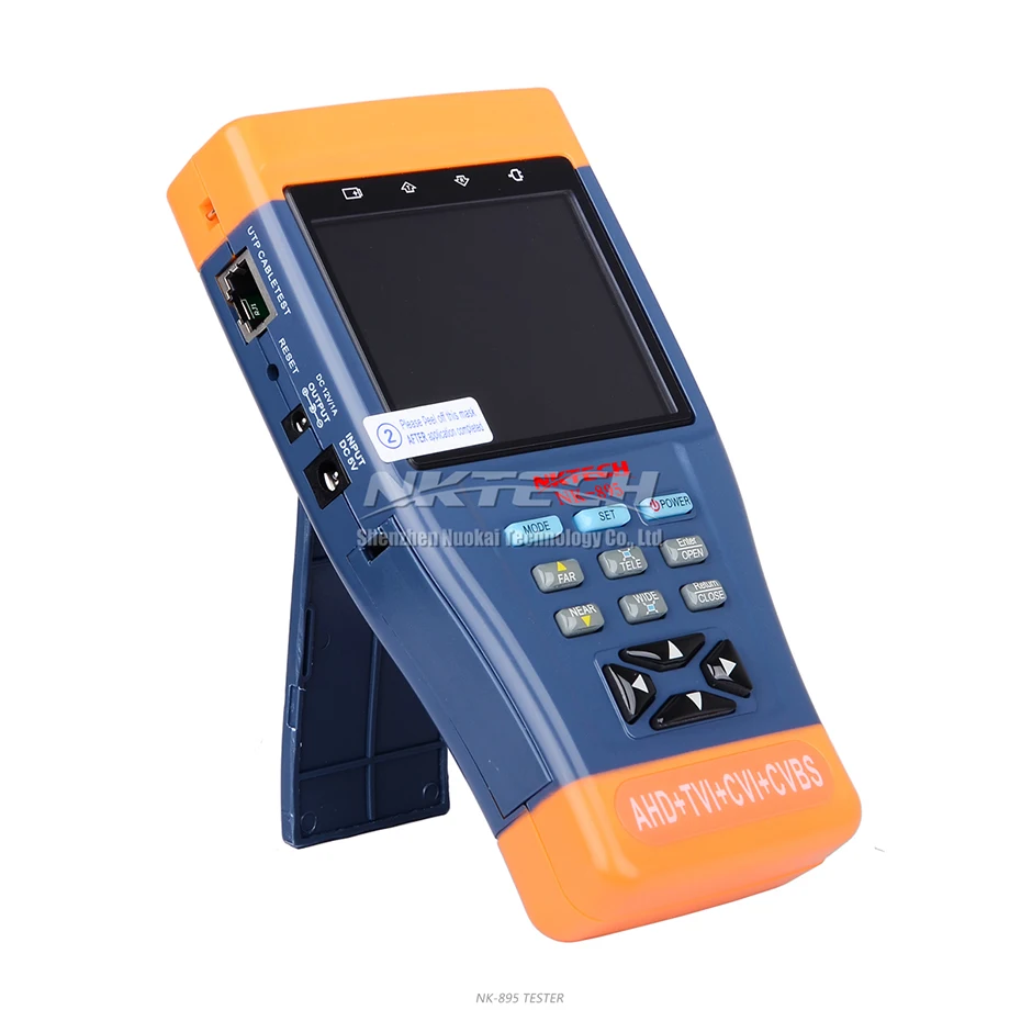 NKTECH CCTV камера наблюдения тестер NK-895 4в1 видео монитор для аналогового AHD TVI CVI CVBS камеры безопасности s цифровой мультиметр