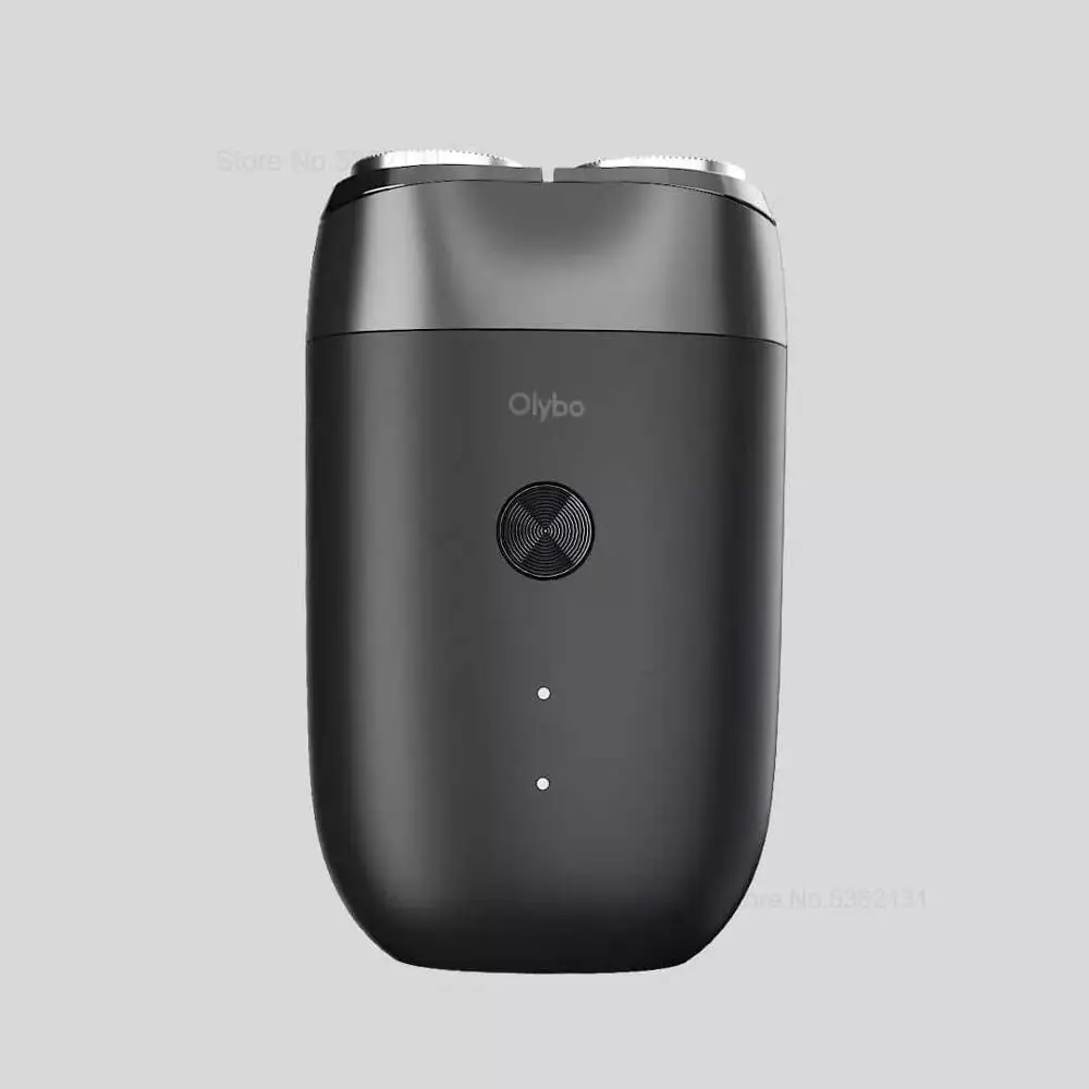 Черный Новинка, электробритва Xiaomi Olybo, бритва с двойным лезвием, бритва для бороды, машинная стирка, Перезаряжаемый USB, триммер для сухой и влажной бороды для мужчин - Цвет: Черный