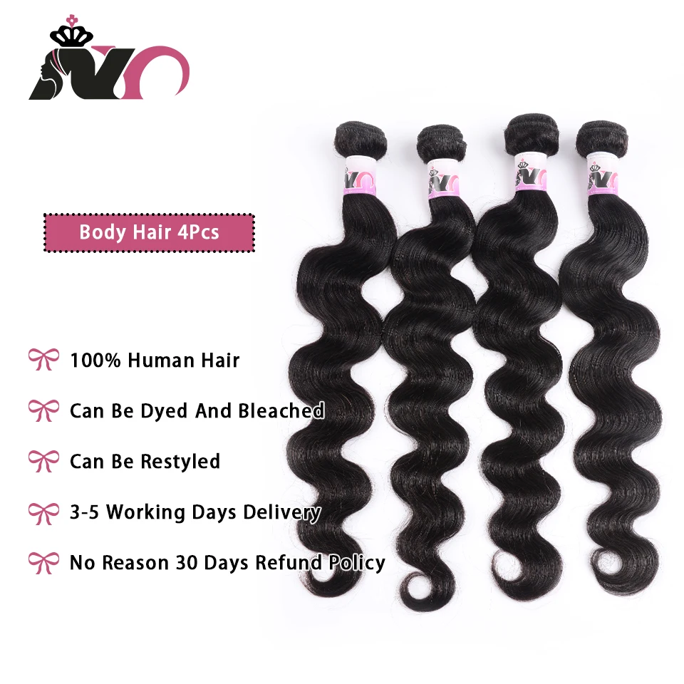 Brazilian Hair Body Wave 4 Bundles Hair 100% Human Hair Weave Natural Black Non Remy Body Wave 4 Bundles Deals for Black Women Brazilian Hair Body Wave 4 Bundles Hair 100% Human Hair Weave Natural Black Non Remy Body Wave 4 Bundles Deals for Black Women