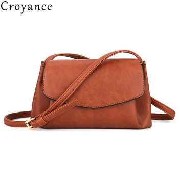 

Croyance 2020 Simple Style Women Shoulder Bags Purse PU Small Handbag Vintage Crossbody Bag Soft Leather Messenger Bags