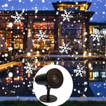Thrisdar пульт дистанционного управления движущийся рождественский снежинка лазерный проектор открытый прожектор с эффектом снегопада лампа вечерние Ландшафтные прожекторы