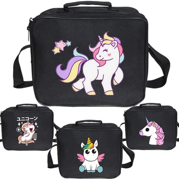 

Boys Girls Kawaii Unicorn Lunch Bag Students Lunch Bag Worker Lunch Box Cute Child Travel Cooler Bag Picnic Insulation Bag Gift