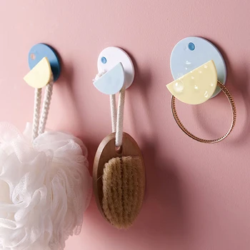

Adhesive Wall Hooks Robes Towels Holder Kitchen Bathroom Sticky Hanger Multi-scenario use