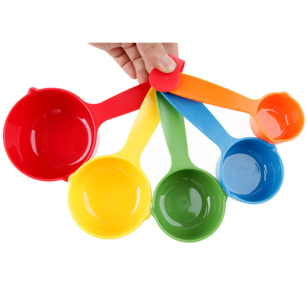 5pcs/set Kitchen Measuring Cup And Spoon Baking Utensil Set Spoon Cup Baking Utensil Measuring Spoons