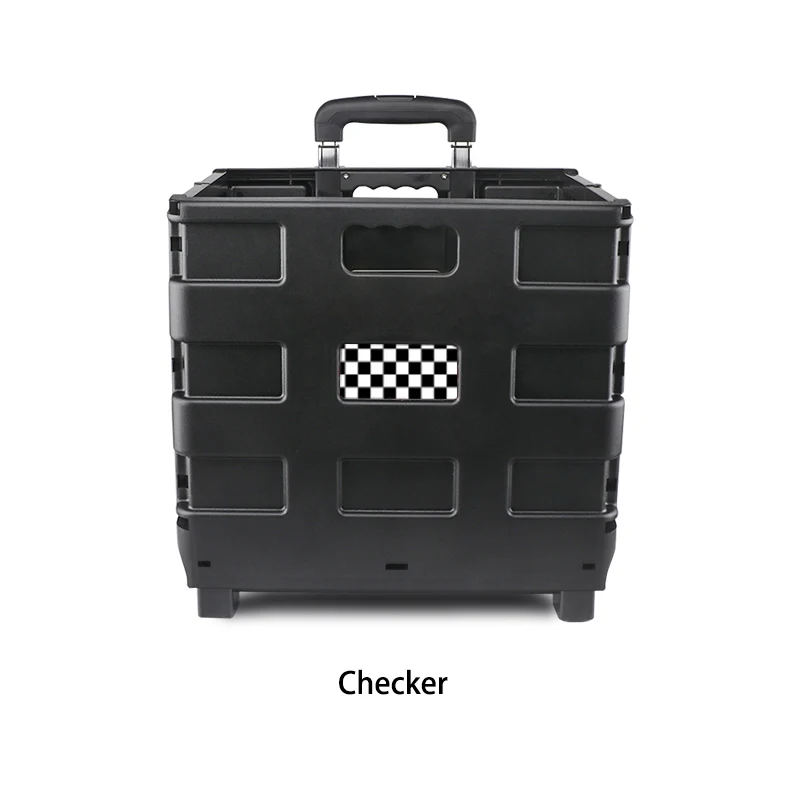 Автостайлинг багажник Коробка Для Хранения Чехол Корзина Складная Тележка для Mini Cooper One S JCW R55 R56 R60 R61 F54 F55 F56 F60 аксессуары - Название цвета: Checker