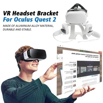 

Aluminum Alloy Hook Home Touch Controller Wall Mounted Durable Storage Holder VR Headset Bracket Space Saving For Oculus Quest 2