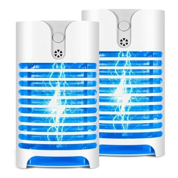 

Hot 2Pcs Mosquito Killer, Mosquito Killer Mosquito Killer Lamp Fly Mosquito Trap Indoor Night Light EU Plug