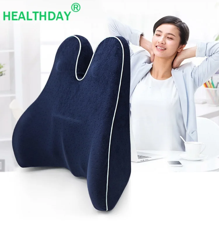 

Orthopedic Back Pillow for Chair Double Wings Memory Foam Office Wheelchair Pregnant Woman Auto Seat Supports Backrest Pillow