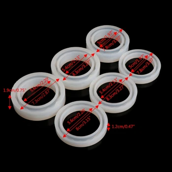 

Round Silicone Mold Resin Bracelet Bangle For DIY Jewelry Casting Mould Tools L4ME