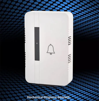 

Hotel Door Bell Panel 220V Chime Vocal Wired Doorbell Ding Dong Bell Welcome For Office Home Security A