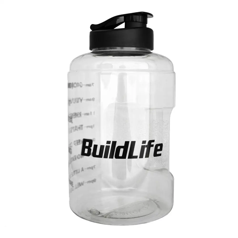 Buildlife 3.8L с широким горлышком 1 галлон бутылка для питьевой воды BPA бесплатно обучение большой емкости чайник для наружного кемпинга чайник кружка - Цвет: Clear