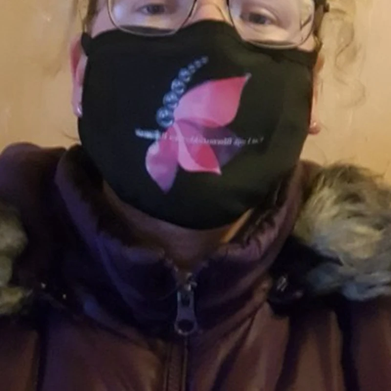 Print Advertising Cotton Face Masks Black Dust Cotton Anti Dust Face Mask Mouth Cover Individual Package Respirator