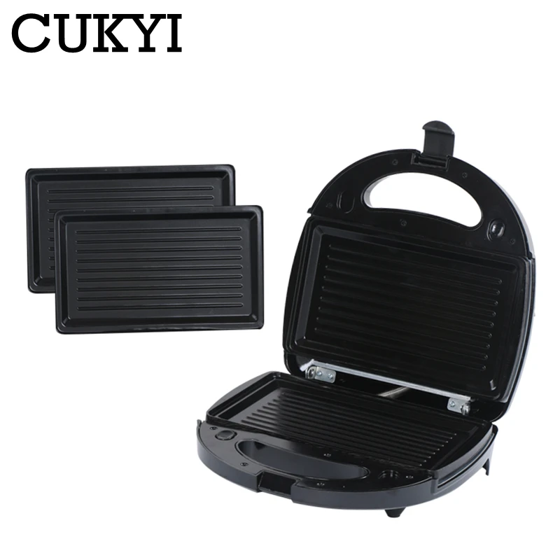 Multifunctional 3 in 1 Waffle Sandwich Panini Baking Machine Household Breakfast Maker With Non-stick Grilling Plate 110V 220V