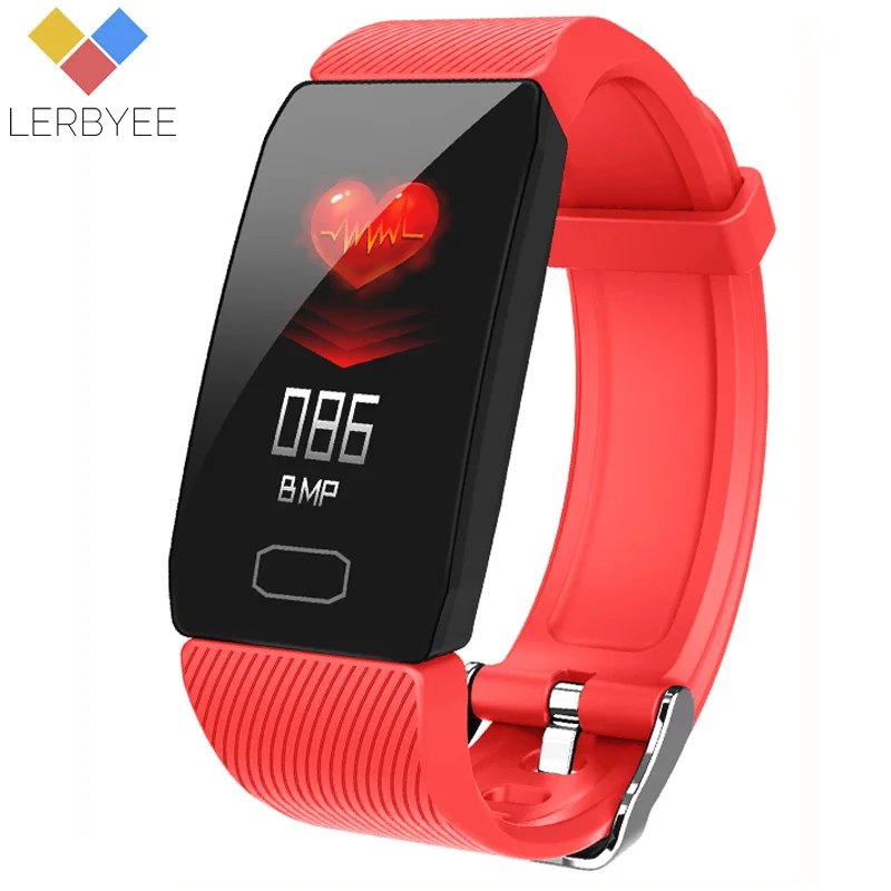 Lerbyee умный Браслет Q1 Bluetooth кровяное давление вызов для занятий спортом Будильник