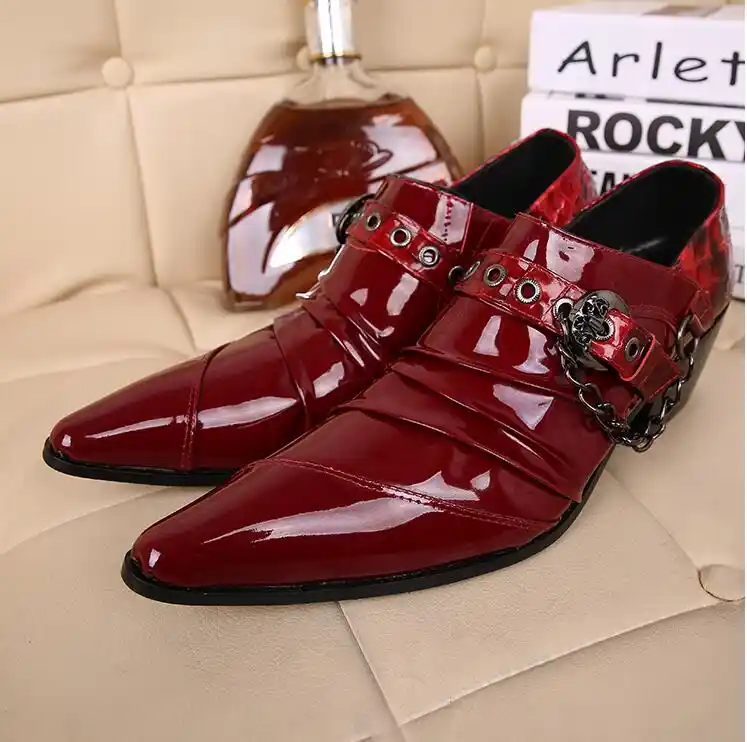 bright red mens dress shoes