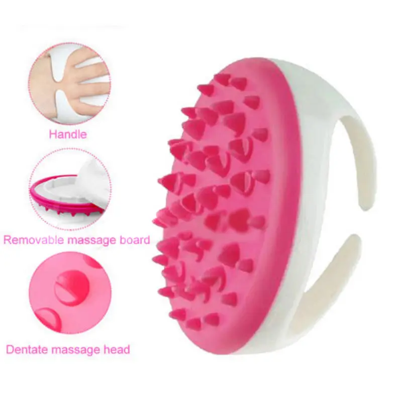 Handheld Silicone Multi-function Cellulite Remover Full Body Massager Brush Relaxing Bath Shower Scrubber Massage Scrub Tool