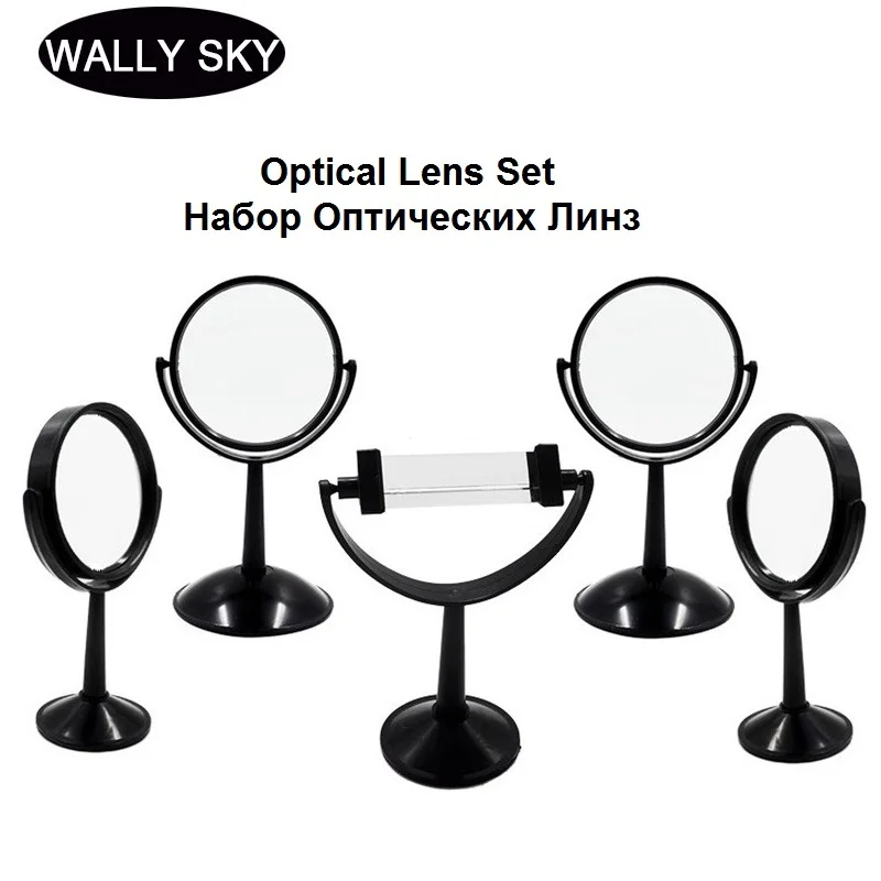 

Optical Lens Set Concave Lens Convex Lens Concave Mirror Convex Mirror Triangular Prism Physic Experimental Equipment Instrument