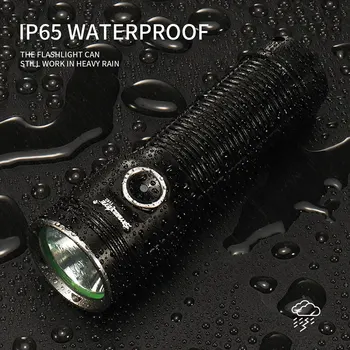 

Outdoor Small Flashlight Large Power Water Resistant Portable Aluminum Alloy Torch Lamp Outdoor Lighting Tool hs
