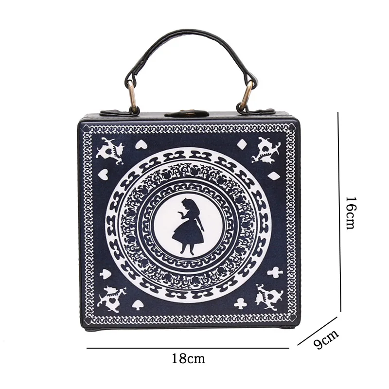 WOBAG/Модная стильная сумка в виде коробки из искусственной кожи с заклепками, Женская квадратная сумка на плечо, женская сумка через плечо высокого качества
