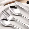 4pcs/set Baby Teaspoon Spoon Food Feeding Fork Knife Utensils Set Stainless Steel Kids Learning Eating Habit Children Tableware ► Photo 3/6