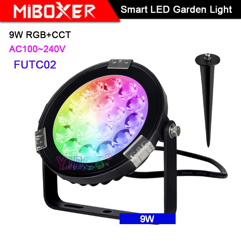 Miboxer 9 Вт RGB + CCT умный светодиодный садовый светильник FUTC02 AC100 ~ 240 В IP66