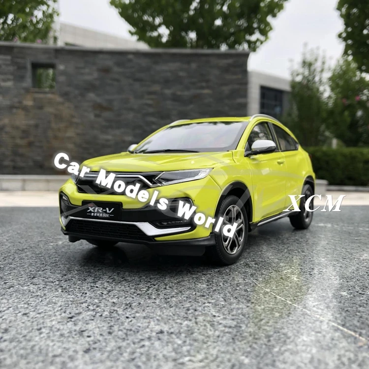 Литая под давлением модель автомобиля для нового XRV XR-V Sport Turbo 1:18(желтый)+ маленький подарок