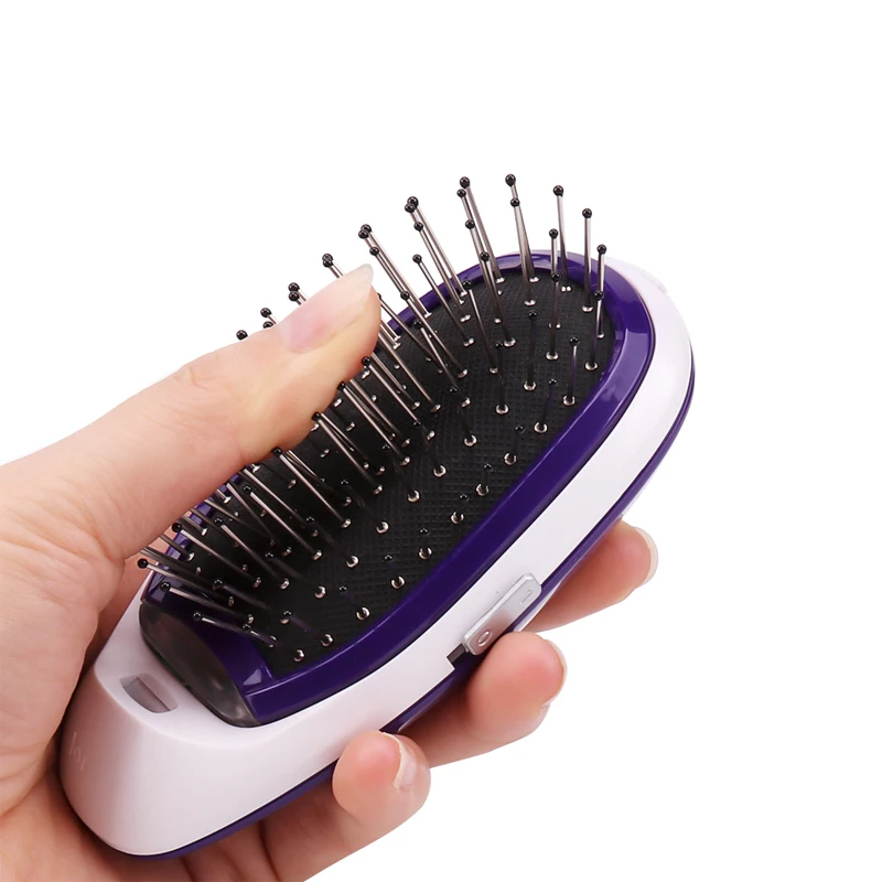 Electric Ionic Hairbrush Negative Ion Hair Comb Anti-static Hair Brush Frizz Free Smooth Hair Styling Tools Relax Scalp Massage 6