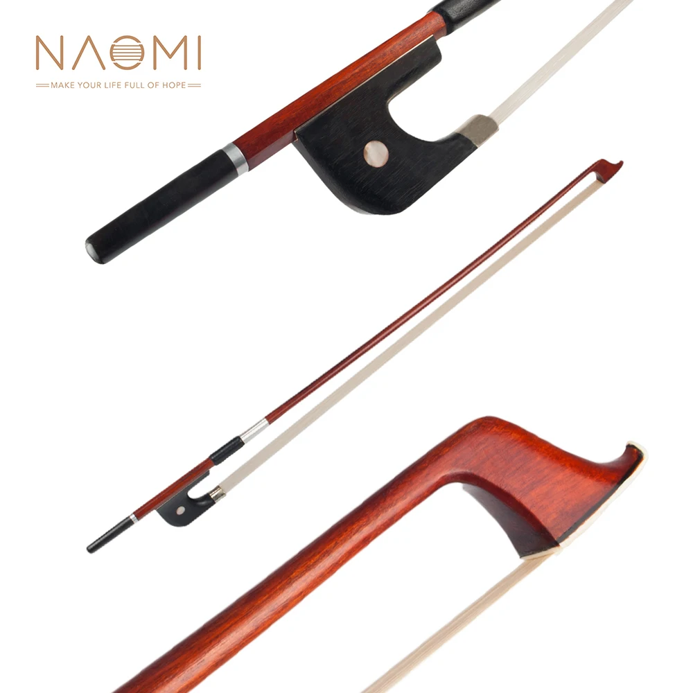 NAOMI VB0908-034 Classic Pernambuco Double Bass 4/4 Bow Light Weight Proper Balance Mongolian Hairs Ebnoy String Accessories | Спорт и