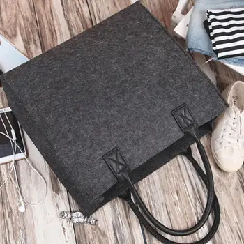 

New Simple Style Recyclable And Durable Felt Shopping Bag - Storage Bag - Environment - Friendly Bag