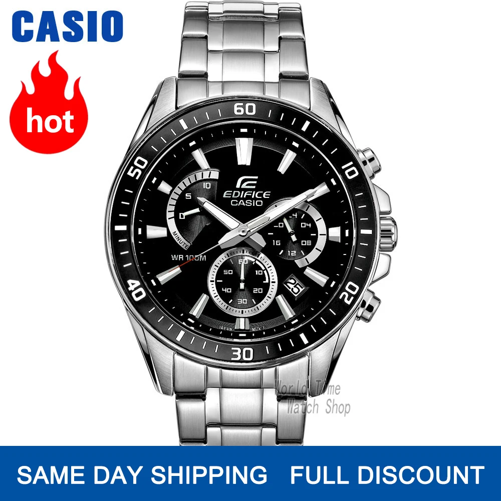 edifice casio chronograph wr100m watch price