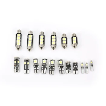 

17Pcs/set T10 Led White Interior LED Light Kits for BMW E90 E91 E92 3 Series License Plate Lights Car Signal Lamp Error Free