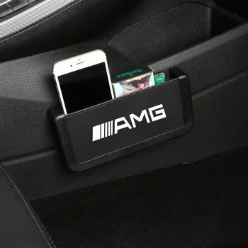 

1pc For Mercedes benz A B R G Class GLK GLA C200 E200 C200 Car Storage Bag Multi-Function Universal Car Mobile Phone Storage Box