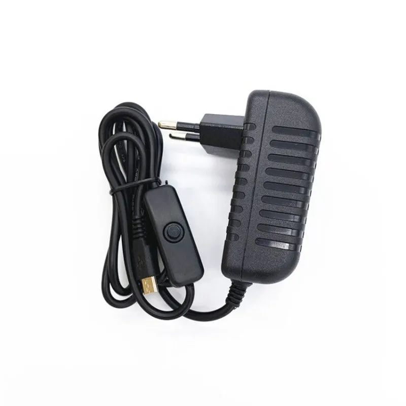 AC 100-240V DC 5V 3A Power Supply Switch Button Power Adapter Charger Micro USB Port 5 V Volt for Raspberry Pi 3 Model B+ plus power adapter,power module