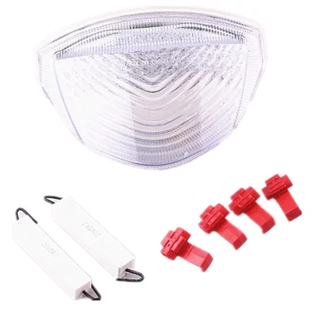 

For Suzuki GSXR1000 2007-2008 K7 LED Turn Signal Brake Tail Light Integrated Clear