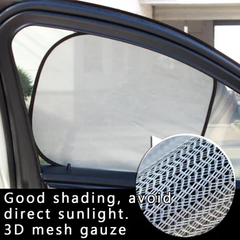 

Windshield Window Mesh Cover Rear Side Sunshade Visor Sun Shade Silver