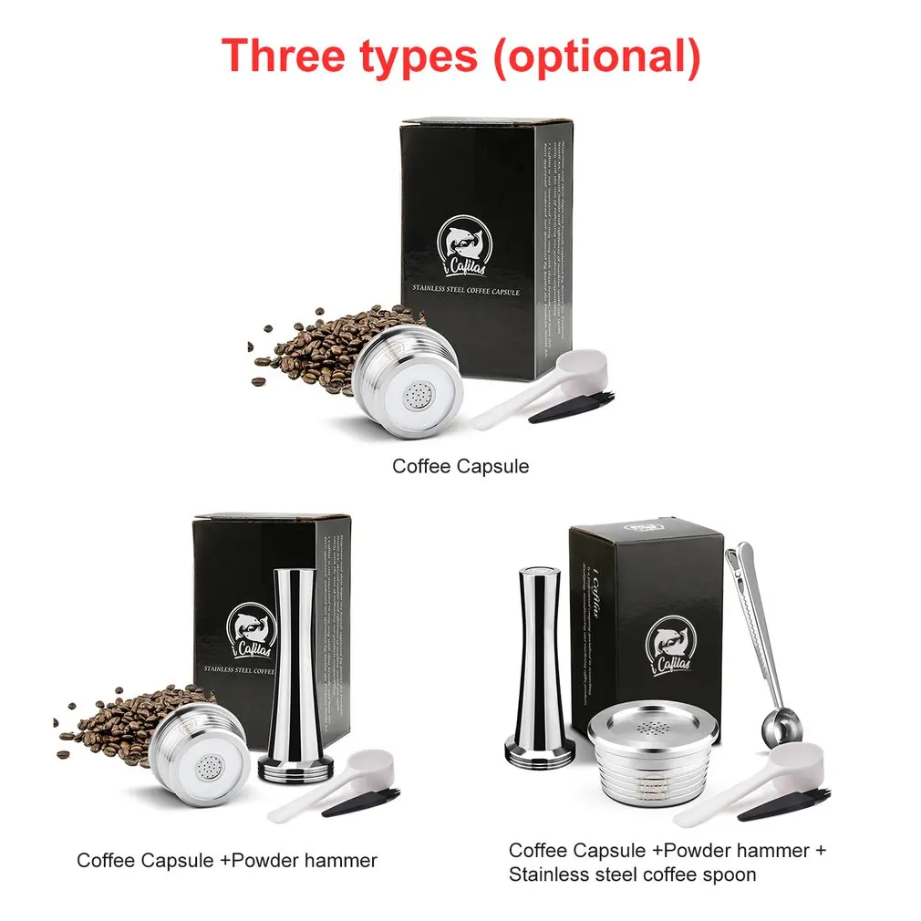Stainless steel Refillable Coffee Capsule Pod Filter Dripper Tamper Compatible with DELTA Q/ Coffee Machine Stainless steel Refillable Coffee Capsule Pod Filter Dripper Tamper Compatible with DELTA Q/ Coffee Machine