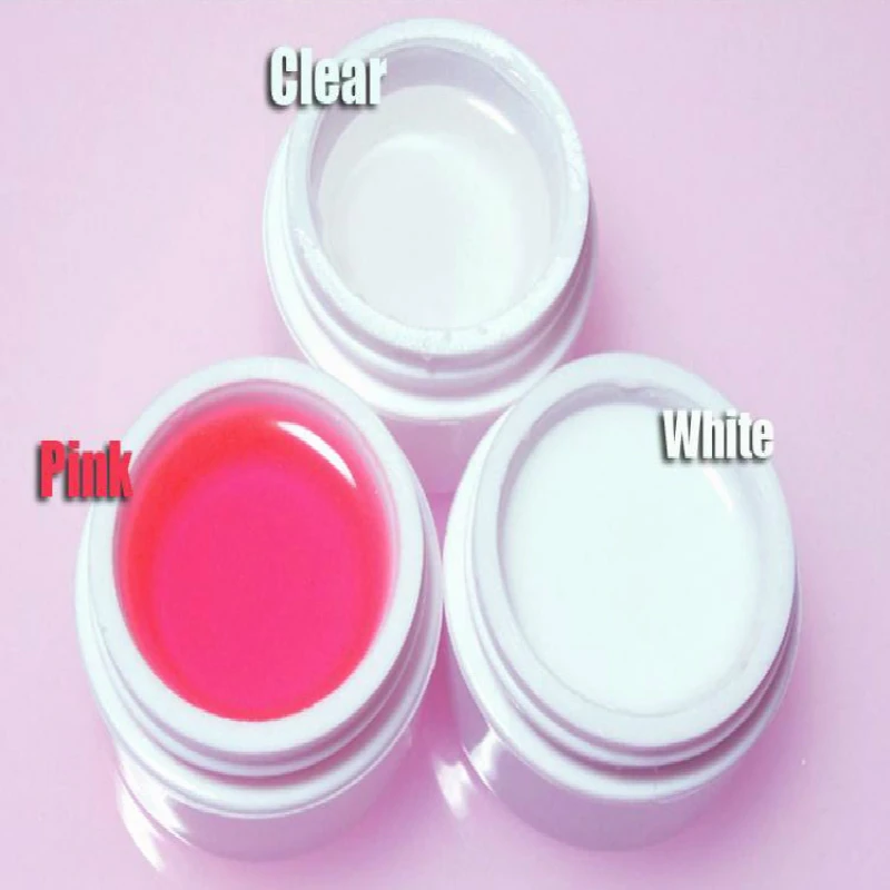 1 KG High Quality Nail Art Clear Pink White Color For Choose UV Builder Gel Polish Tool Set Nail supplies 2