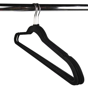 

1Pc Non-Slip Velvet Hangers - Suit Hanger Ultra Thin Space Saving 360 Degree Swivel Hook Strong and Durable Clothes Hange