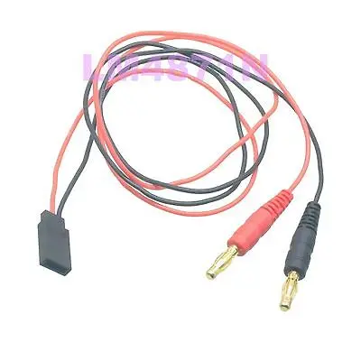

DHL/EMS 50 LOTS RC Charge Lead 4mm Gold Bullet banana plug to JR/Hitec Receiver Female Connector -d2