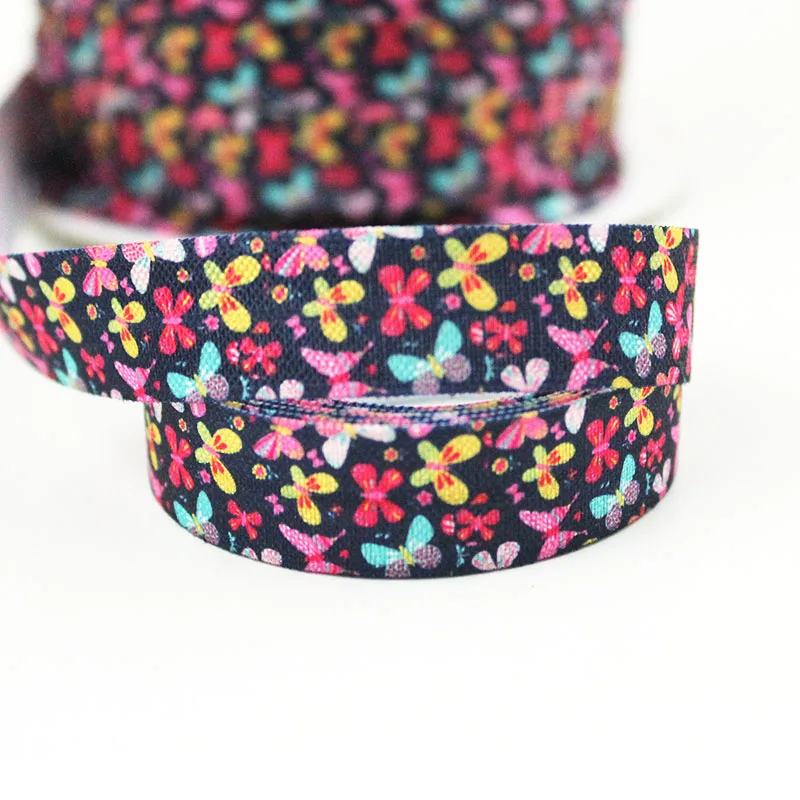 5 8 16mm Camper Printed Fold Over Elastic Ribbon Diy Elastic Hair